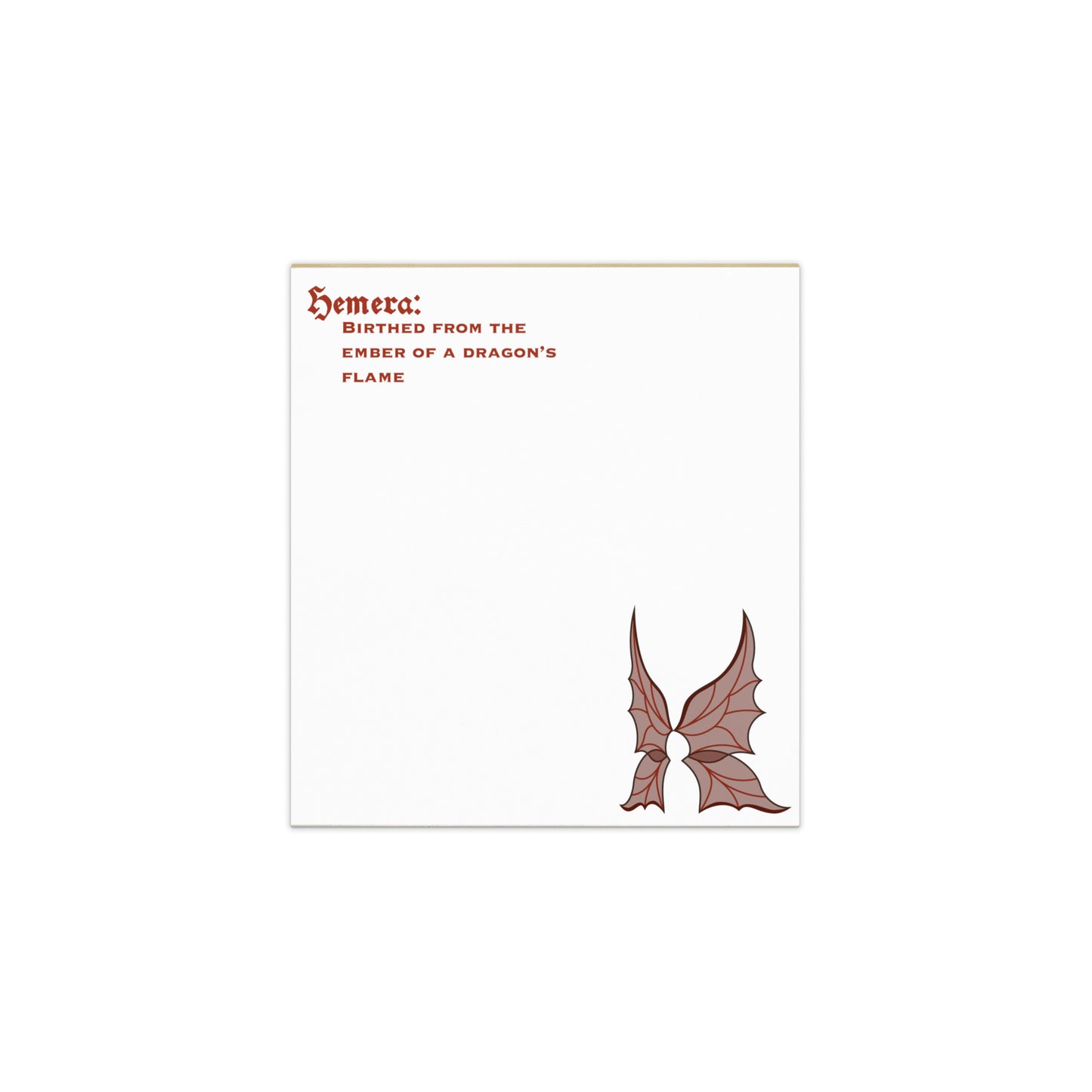 Hemera Wings ~ Notepad
